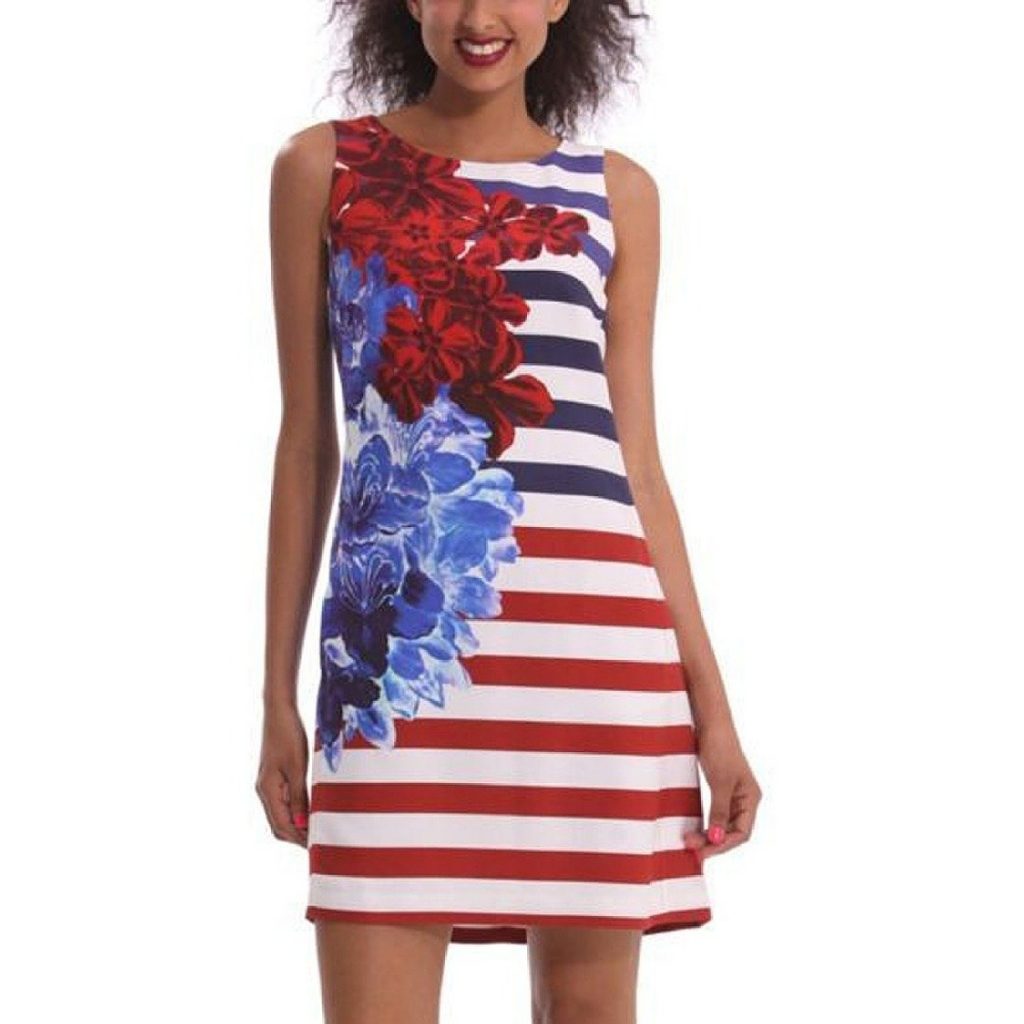 Modest Fourth of July Outfit Ideas - American Flag Maxi Dresses